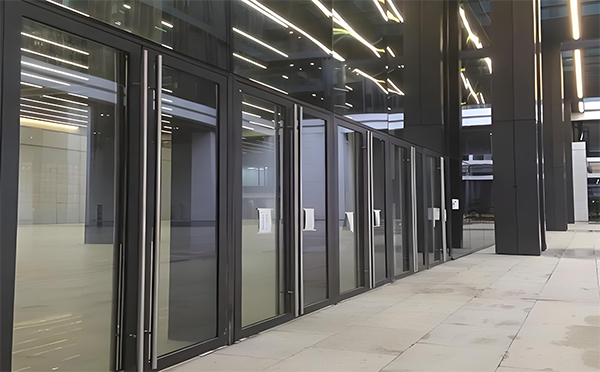 眉县玻璃地弹门